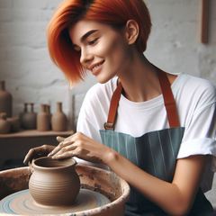 A young woman enjoying pottery.jpg